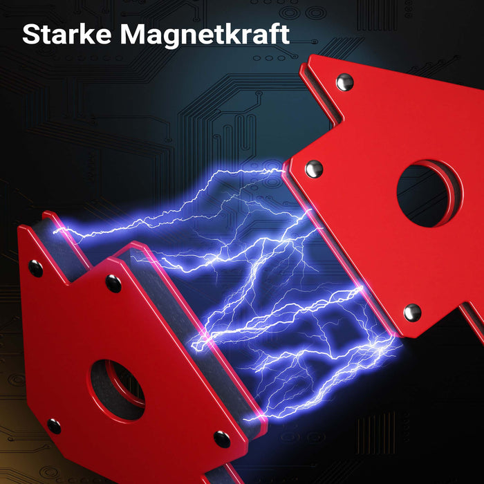 12x Magnete per saldatura con forza di tenuta di 11/20/32 kg, dimensioni compatte, Angolo di saldatura a 45°, 90° e 135°, tiene uniti i pezzi da saldare