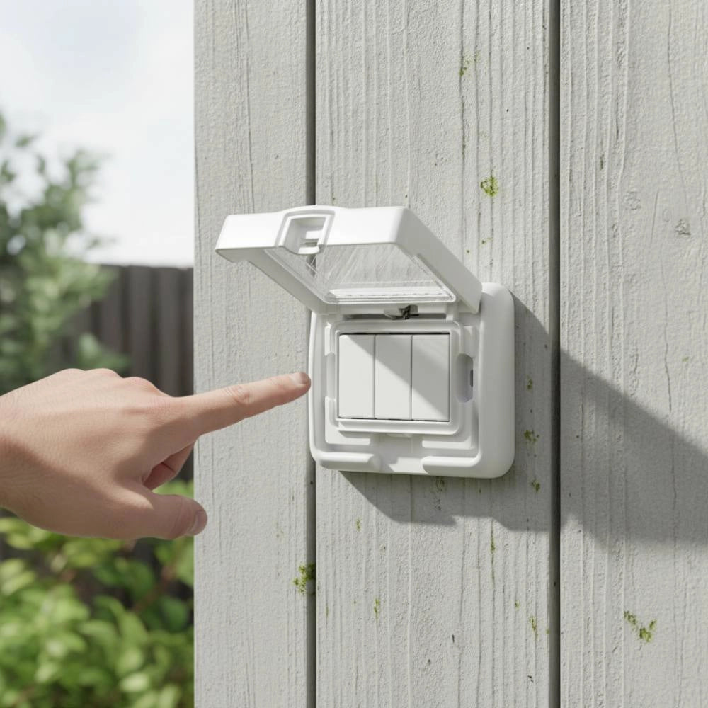 Coperchio ip55 bianco compatibile matix per protezione elettrica *** numero pezzi 4, confezione 1