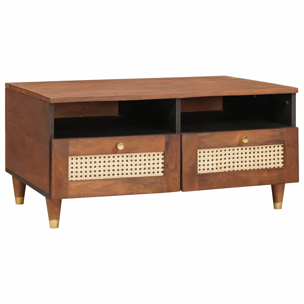 vidaXL Tavolini da salotto with Drawer Marrone 80 x 54 x 40 cm