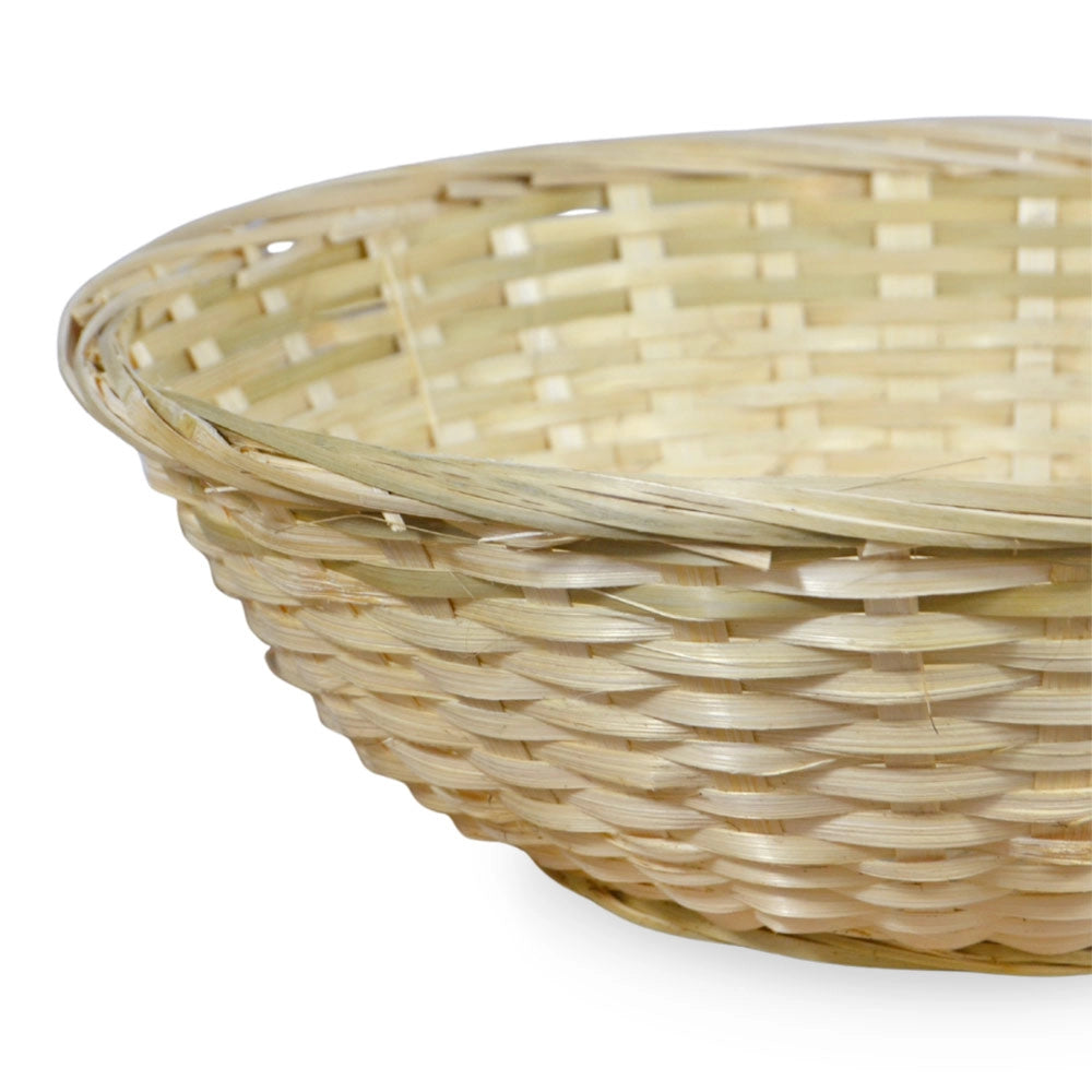 Ceste Cestini espositore intrecciati rotondi x10 fibra naturale cm 30 x30 x h 10