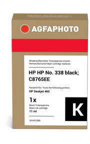ORIGINAL Agfa Photo Cartuccia d'inchiostro nero APHP338B ~480 Seiten 21ml Agfa Photo 338 (C8765EE)