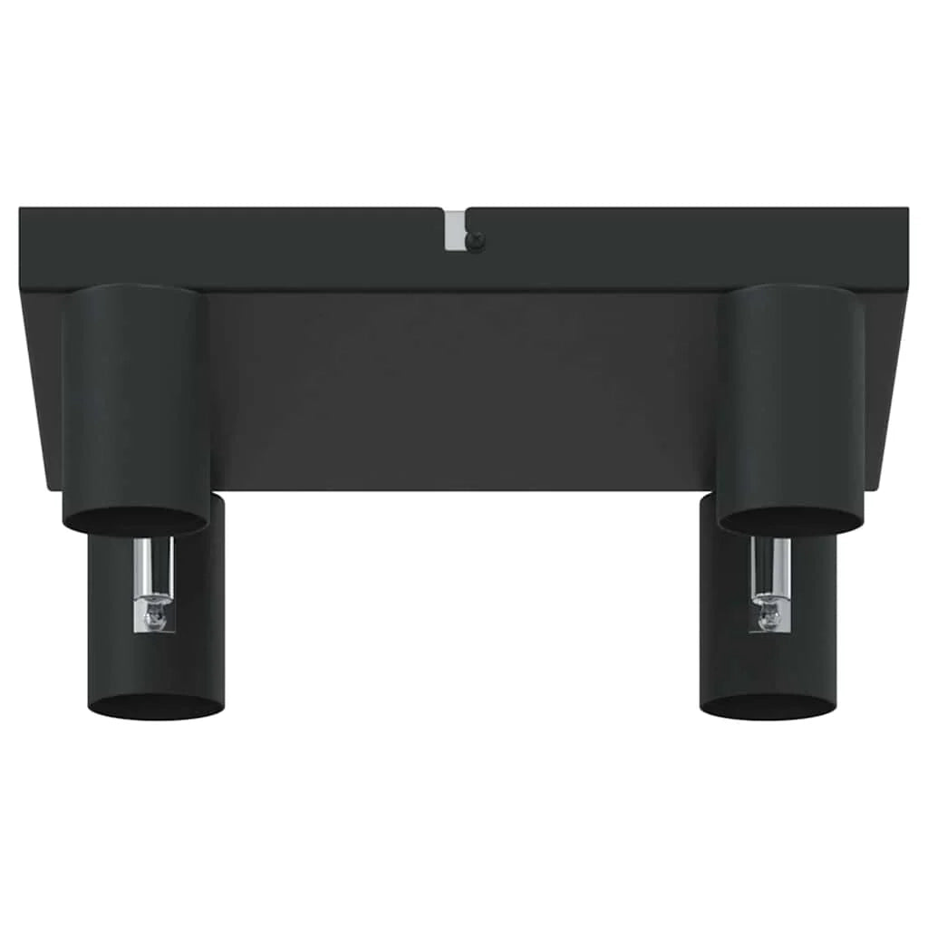 Faretto da soffitto orientabile dal design moderno per interni 26,5 x 26 x 11,5 cm metallo nero 02_0058294