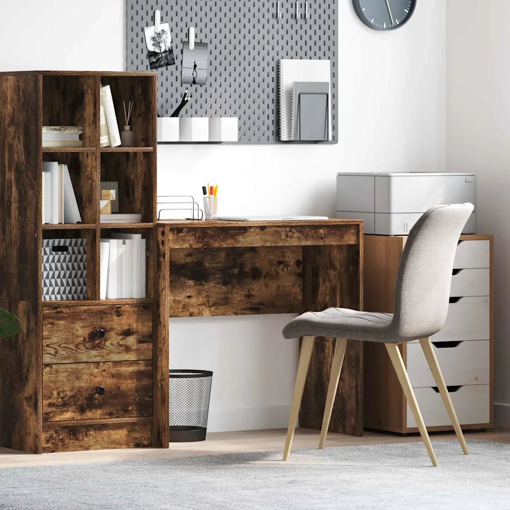 Scrivania | Tavolo da Ufficio Rovere fum¨¦ 80 x 40 x 76 cm