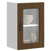 Pensile da Cucina con Porta in Vetro Kalmar Rovere Marrone