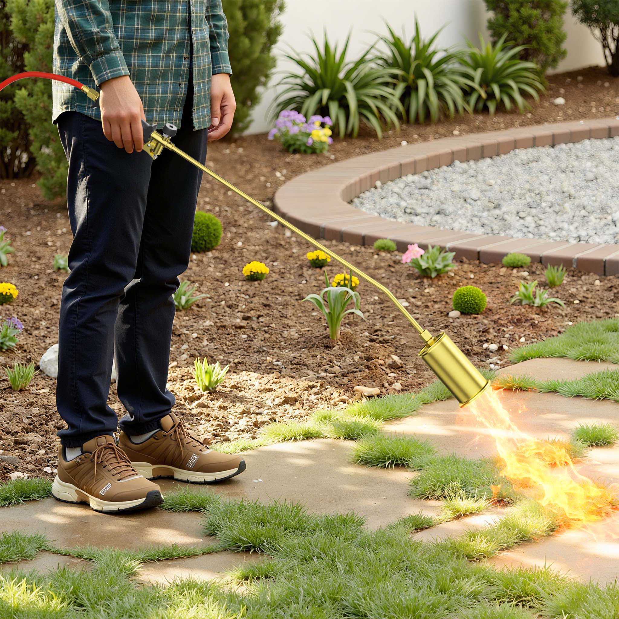Bruciatore per erbacce a gas Diserbante per erbe infestanti Bruciatore Saldatore