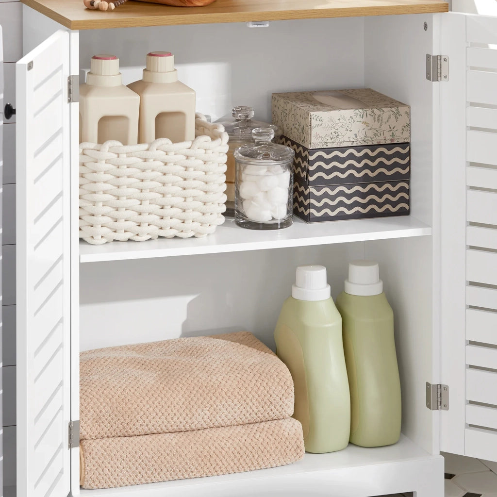Mobiletto Soggiorno Credenza Cucina Armadio Bagno Libreria Scaffale Mobiletto Multiuso Consolle BZR41-W