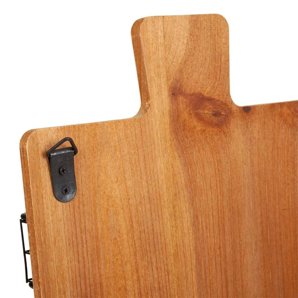 Appendiabiti con ripiani in legno e metallo marrone 23x6,5x38,5h