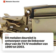 Accessori per auto - Deurslot metallico - Adatto per T4 IV 1996-2003 - Qualità elevata - Peso 522 gr - Slot per auto
