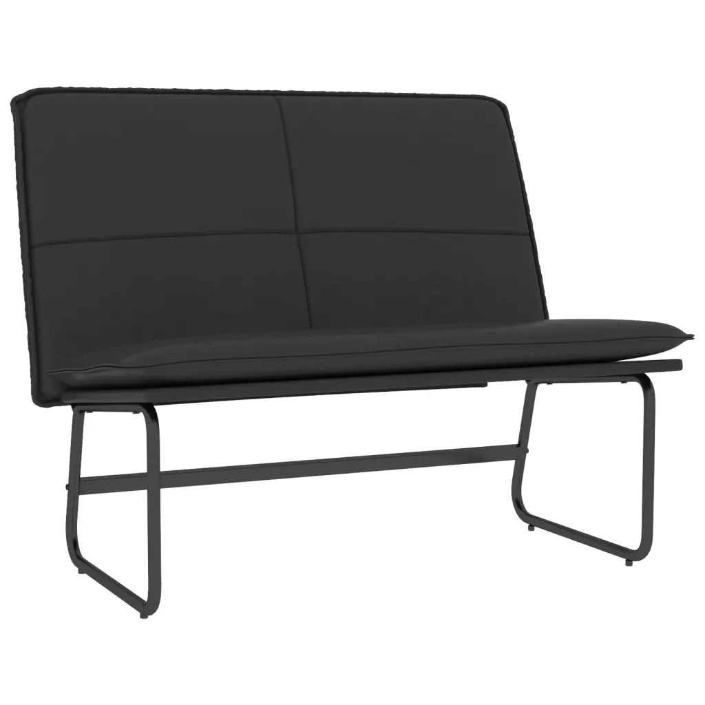 Panca Nera 100x75x76 cm in Similpelle 351336