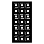 4SIDES - Pannello in PVC traforato - Parasole Misura: 47x94 cm, Colore: nero
