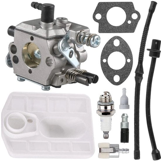 Set di Sincronizzazione Carburatore - Adatto per 45/52/58 cc - Incluso Filtro d'Aria/Accendino - Compatibile con Motoseghe a Catenaria - Motosegacarburatore per Catenaria
