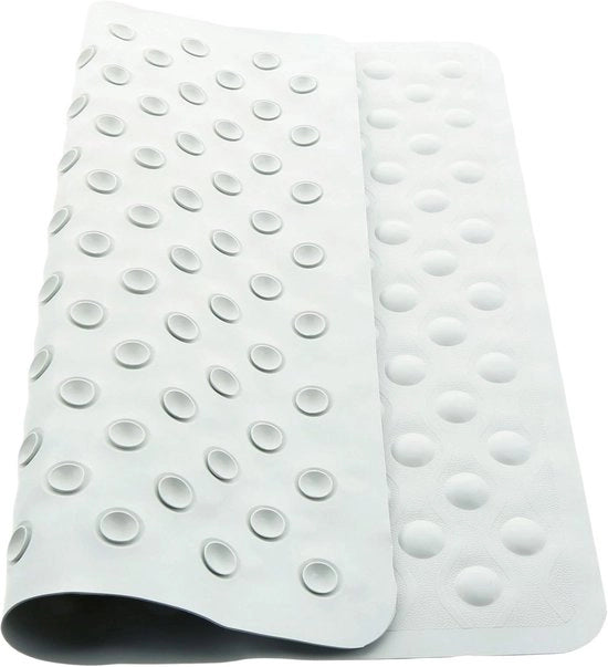 Mat per doccia e bagno antiscivolo con funzione antifungo e con pinze per rimozione.