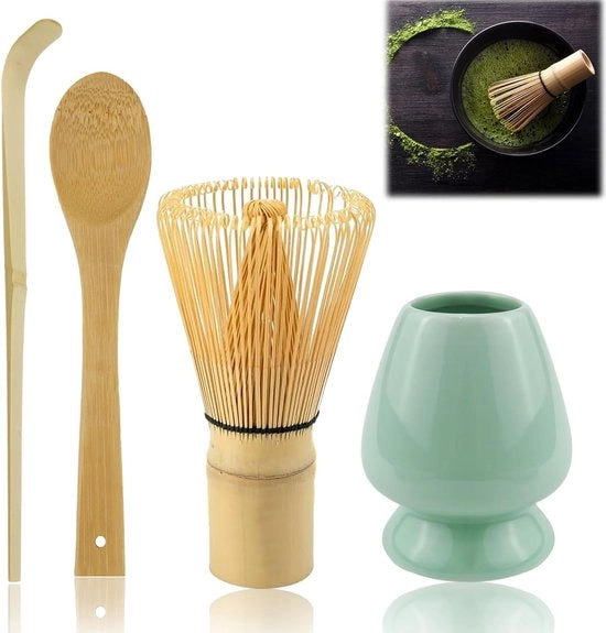 Set di Matcha - Set di Matcha - Set di Battitura di Matcha - Set di Frusta di Matcha - Kit di Avvio per Matcha - Set di Tè di Matcha