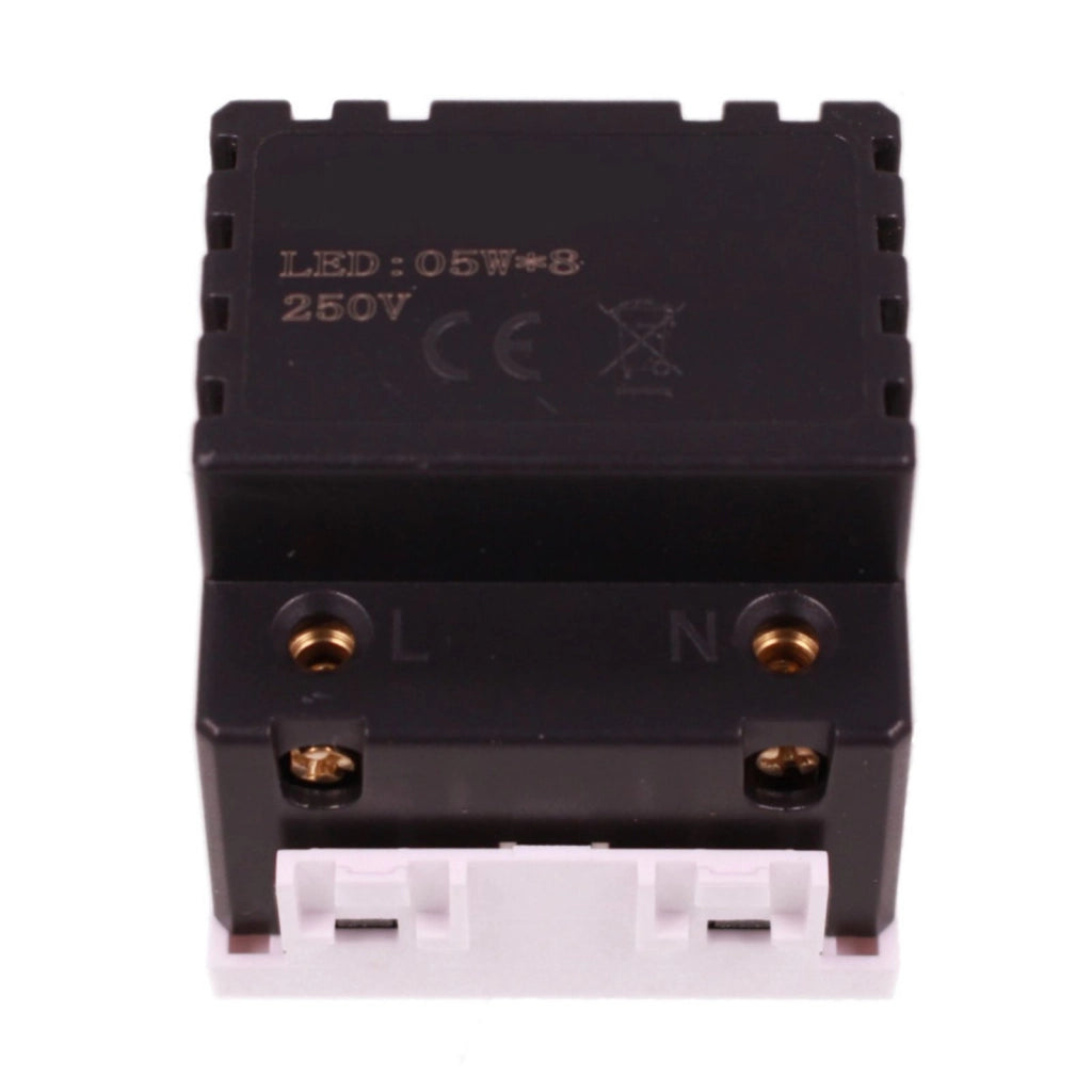 Lampada Led Luce Emergenza 2 Posti 220V 0.5W 80LM 6000K Autonomia 3 Ore Colore Bianco Compatibile Con Bticino Living Light