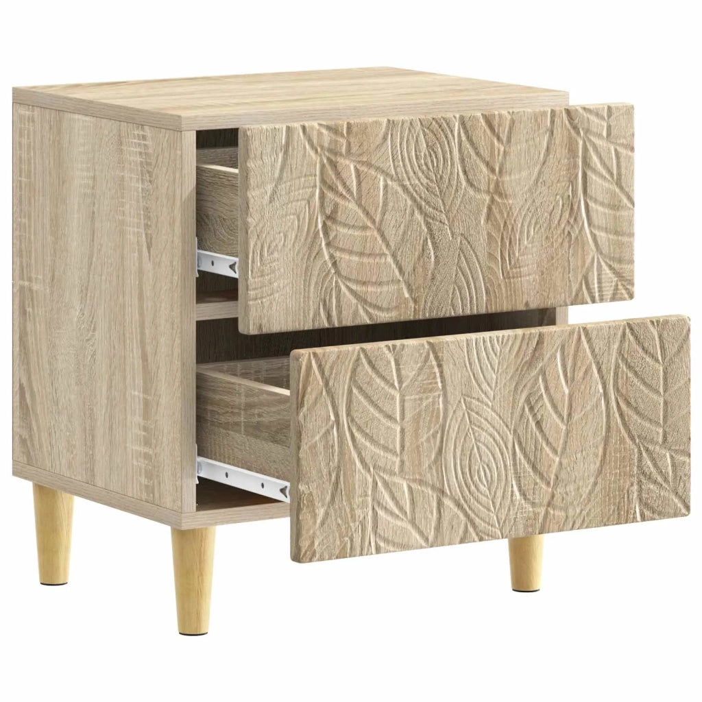 Comodino 2 pz Rovere Sonoma 43 x 34,5 x 48 cm 894990
