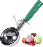 Spazzola multifunzionale per ghiaccio - Acciaio Inox - Maniglia di apertura - Leggera - 6,5 cm di diametro - Adatta per ghiaccio e dessert - Spatola per ghiaccio