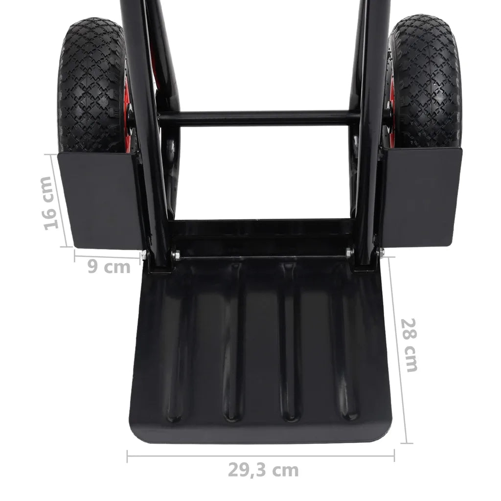 Carrello a Mano Telescopico 200 kg Nero e Rosso CFW8464952
