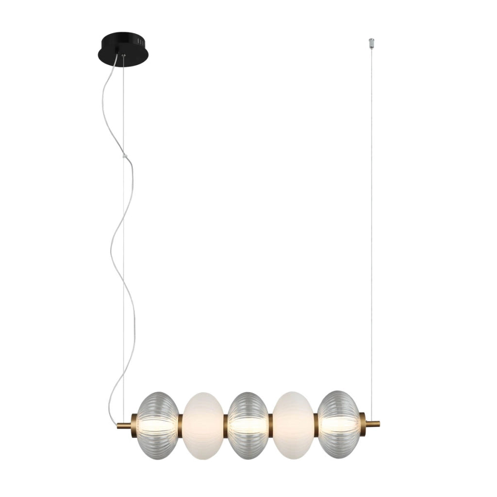 Lampada a sospensione Italux Testa LED 19W vetro