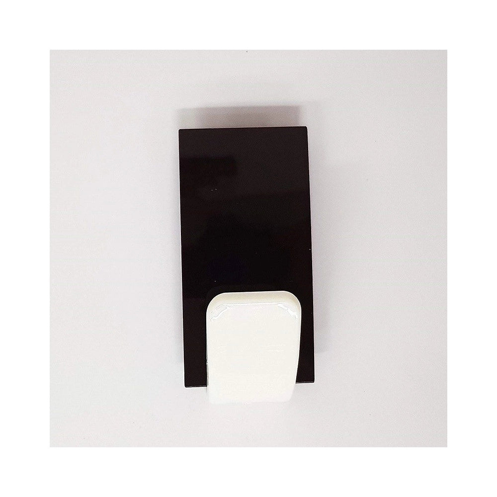 Trade Shop - Set 2pz. Gancio Adesivo 2.5kg 8x4.5x3cm Plastica Guardaroba Appendiabiti Cucina -
