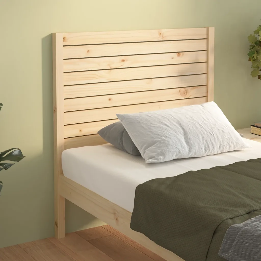 Testiera per Letto-Testata-Testiera Decorativa 96x4x100 cm in Legno Massello di Pino 919123