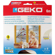Geko, Guarnizione Autoadesiva, 6 m, 9 x 3 mm, Profilo I o M, Bianca