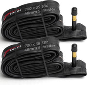 Paio 700 x 32c 35c 38c 48 mm cavi autoventilanti per catena interna per biciclette da corsa biciclette da strada biciclette da corsa ibride (set di 2)