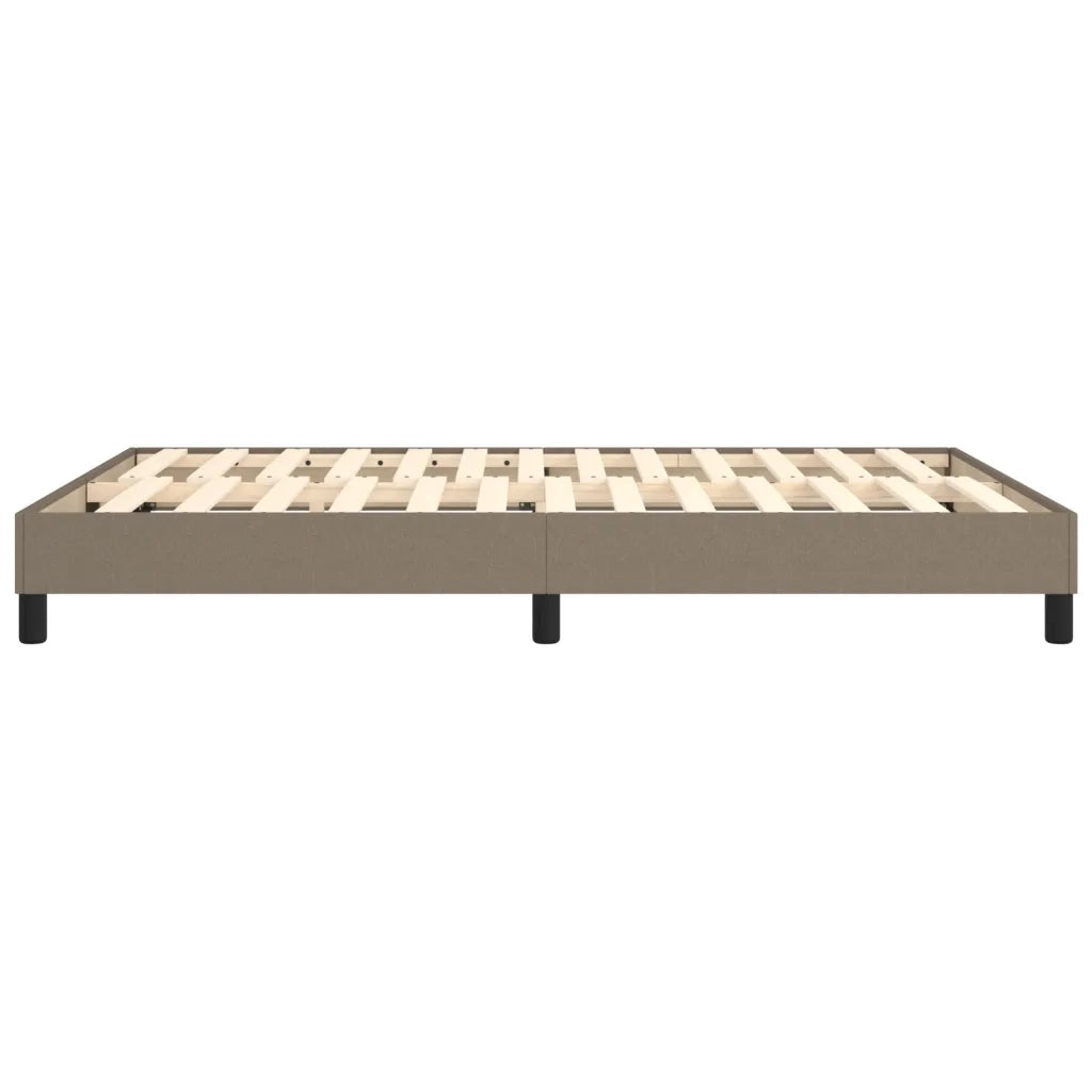 Struttura Letto a Rete a Molle-Giroletto Tortora 140x200 cm in Tessuto 170757