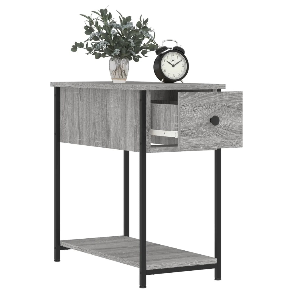 Comodini 2 pz Grigio Sonoma 30x60x60 cm in Legno Multistrato 826060