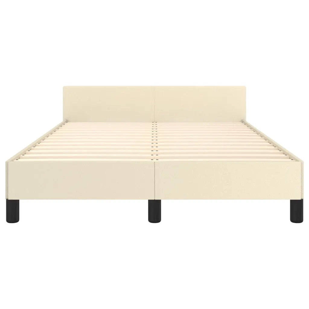 Giroletto con Testiera Crema 120x200 cm in Similpelle cod mxl 62214