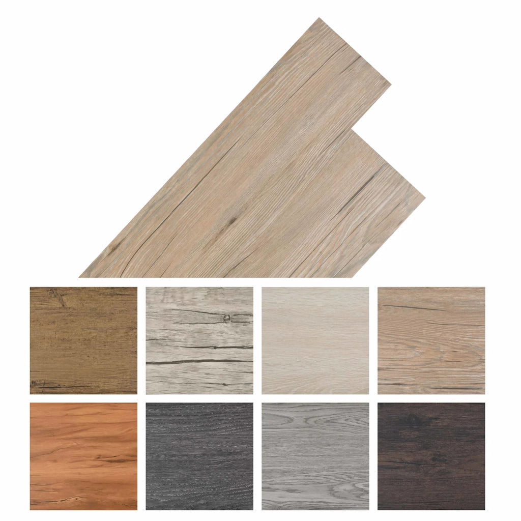 Tavole per Pavimenti 18 pcs Marrone Rovere 2,51 m² PVC 42046434