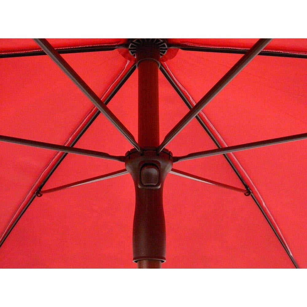Ombrellone da Giardino Ø2,8 m Palo Ø35 mm in Alluminio Maffei Madera Rosso
