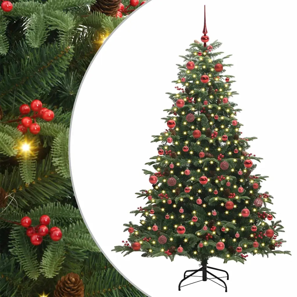 Albero di Natale artificiale con 300 LED Verde 180 cm 3395550