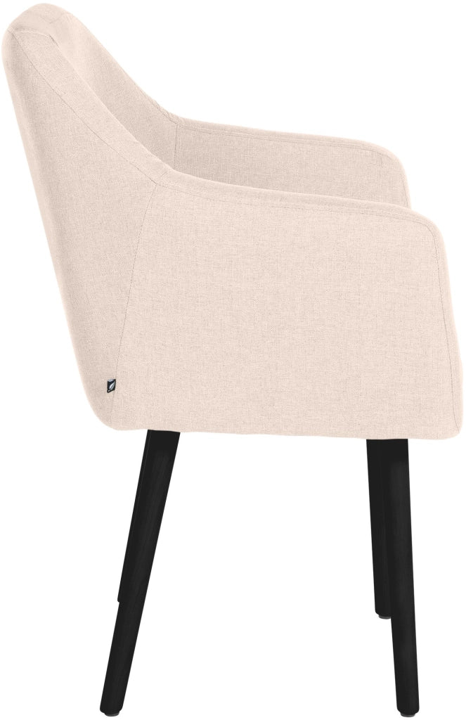 Sedia visitatore Utrecht in tessuto Beige,nero