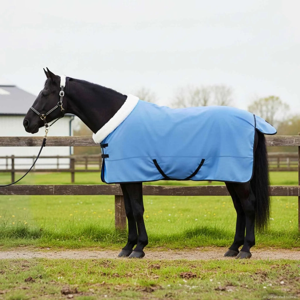 Coperta per Cavalli Aqua Completo 125 cm Felpa in pile 42013332