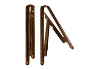 MENSOLE PIEGHEVOLI MARRONI- - mm.400x400 colore marrone - 2 pezzi
