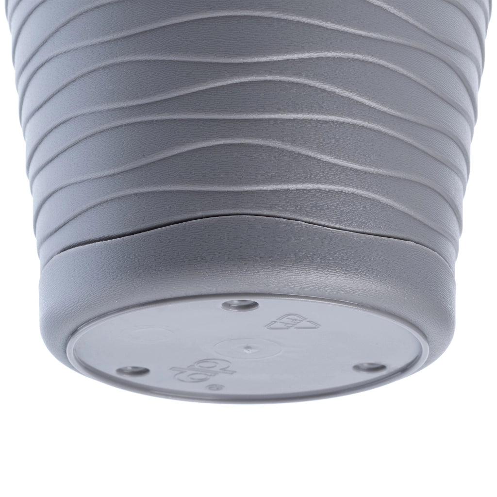 Vaso da fiori KADAX da 30 cm, con coperchio in plastica e supporto.