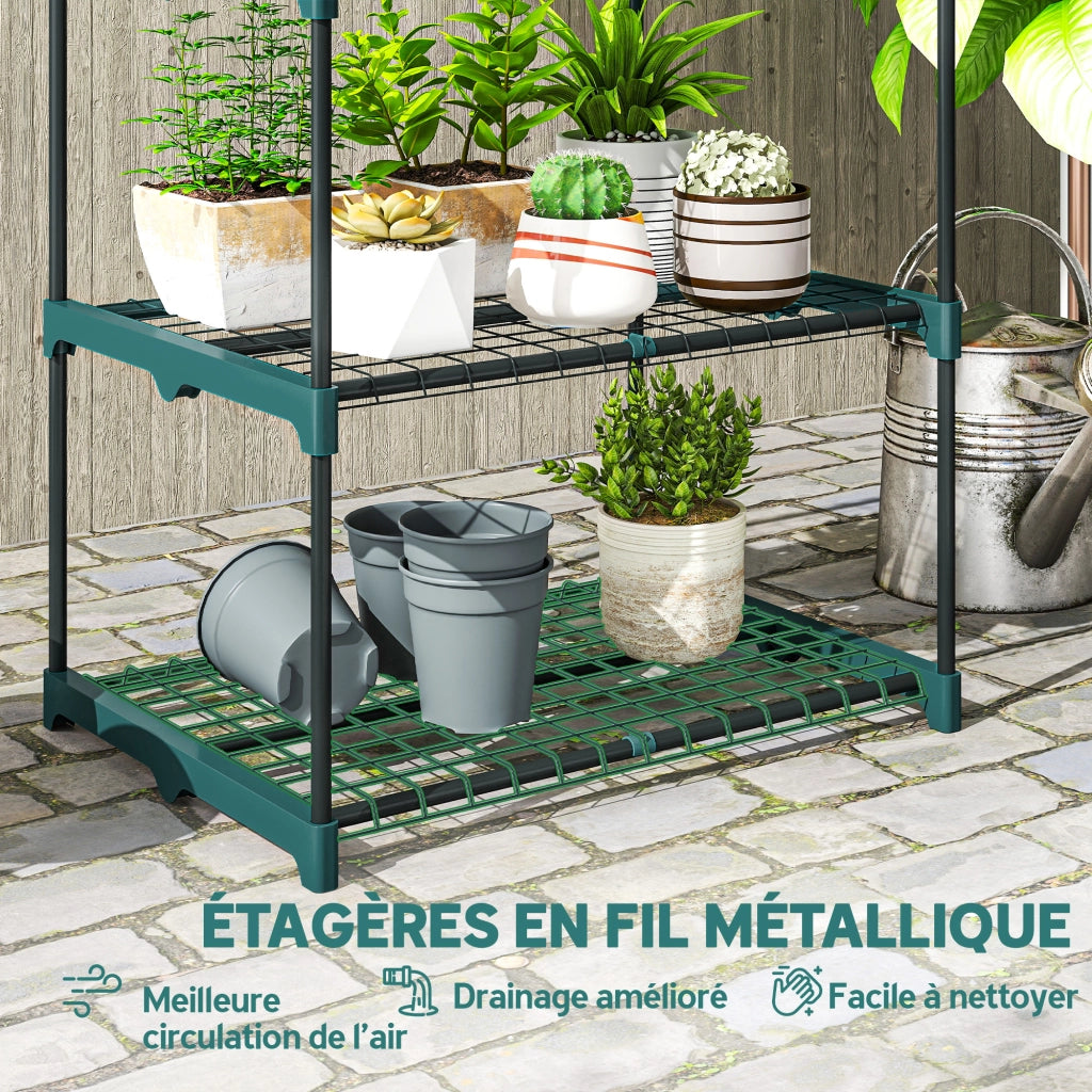 Libreria scaffale 4 livelli ¨C zephmum ¨C verde 67x49x105 cm