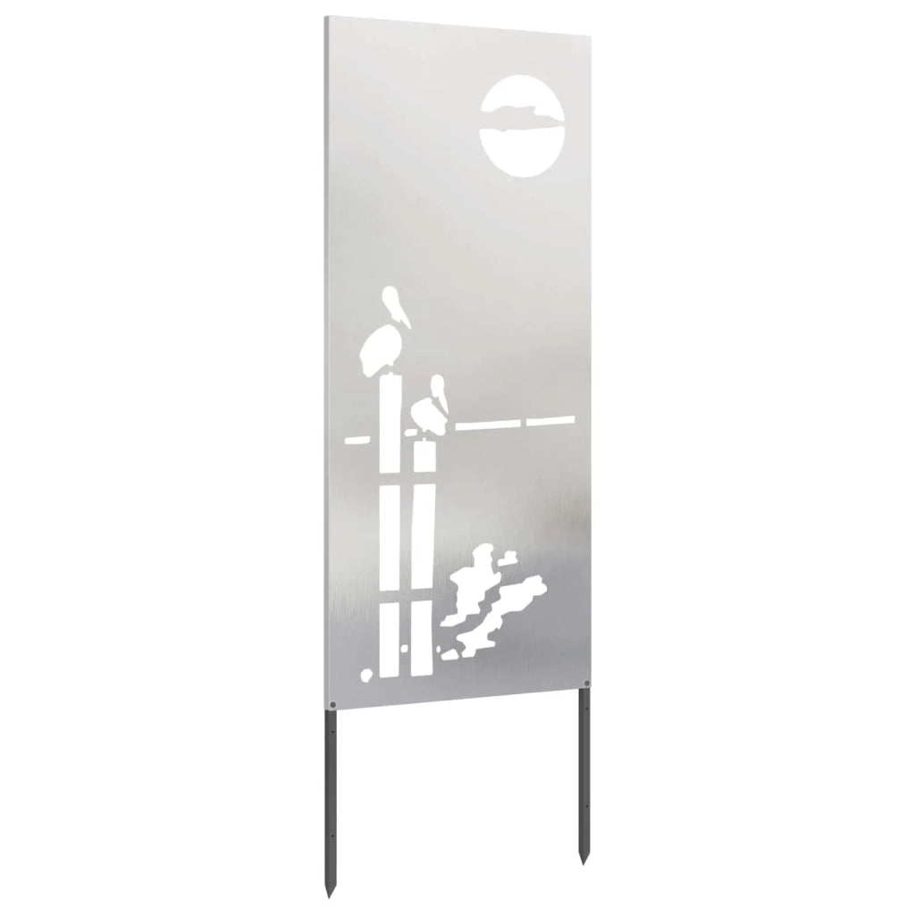 Schermo per privacy in giardino Traforo Argento 50 x 140 cm 876319