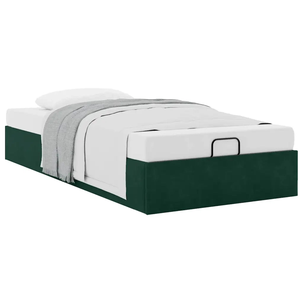 Struttura Letto Pouf Senza Materasso 80x200 cm Velluto