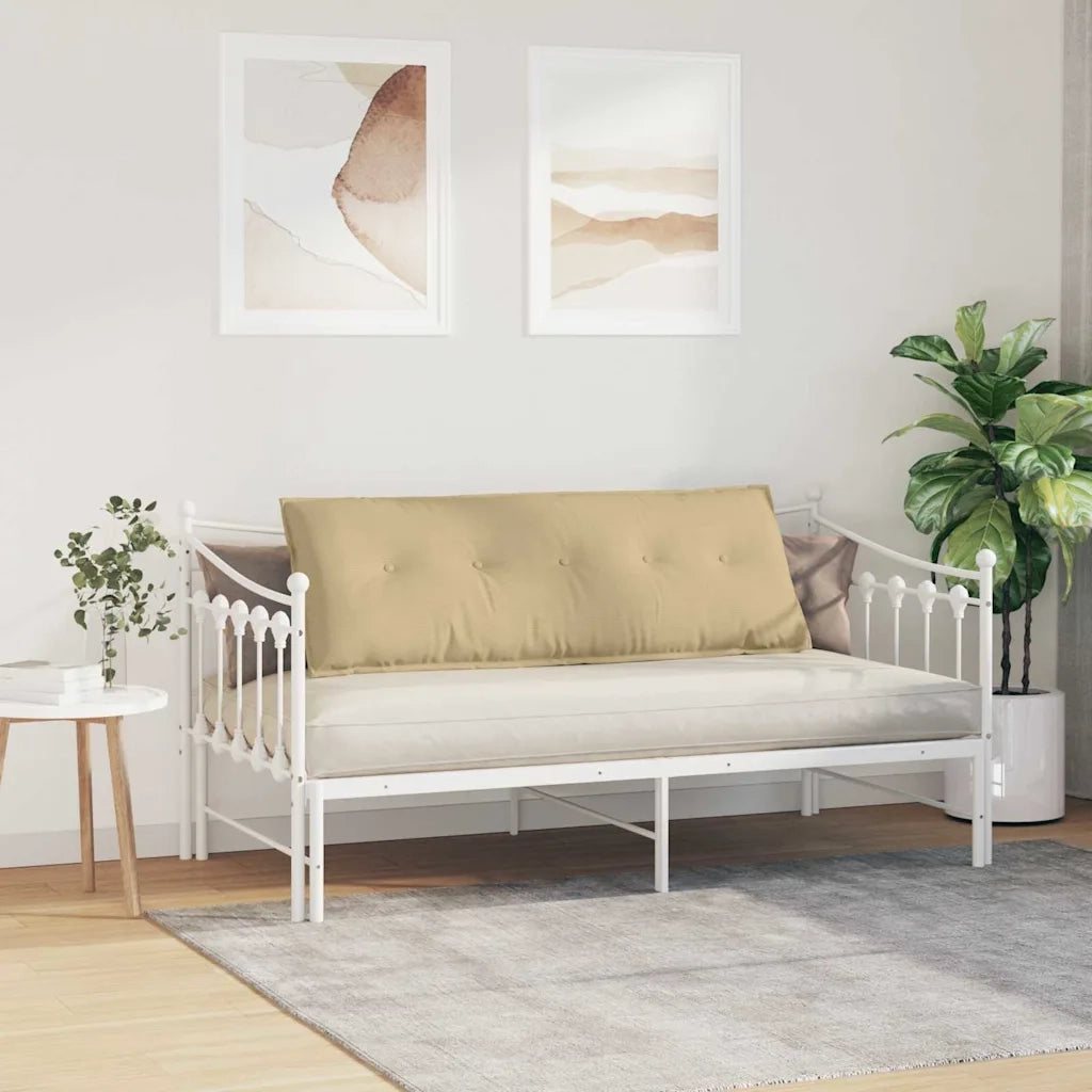 Cuscino per Schiena Grigio Verde 140 x 50 cm Tessuto in Cords