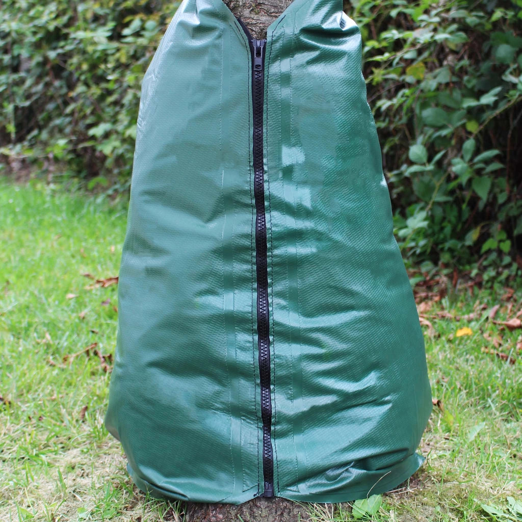5 Sacchi per irrigare alberi 75 l in PVC, Sistema di irrigazione a goccia intorno ai tronchi