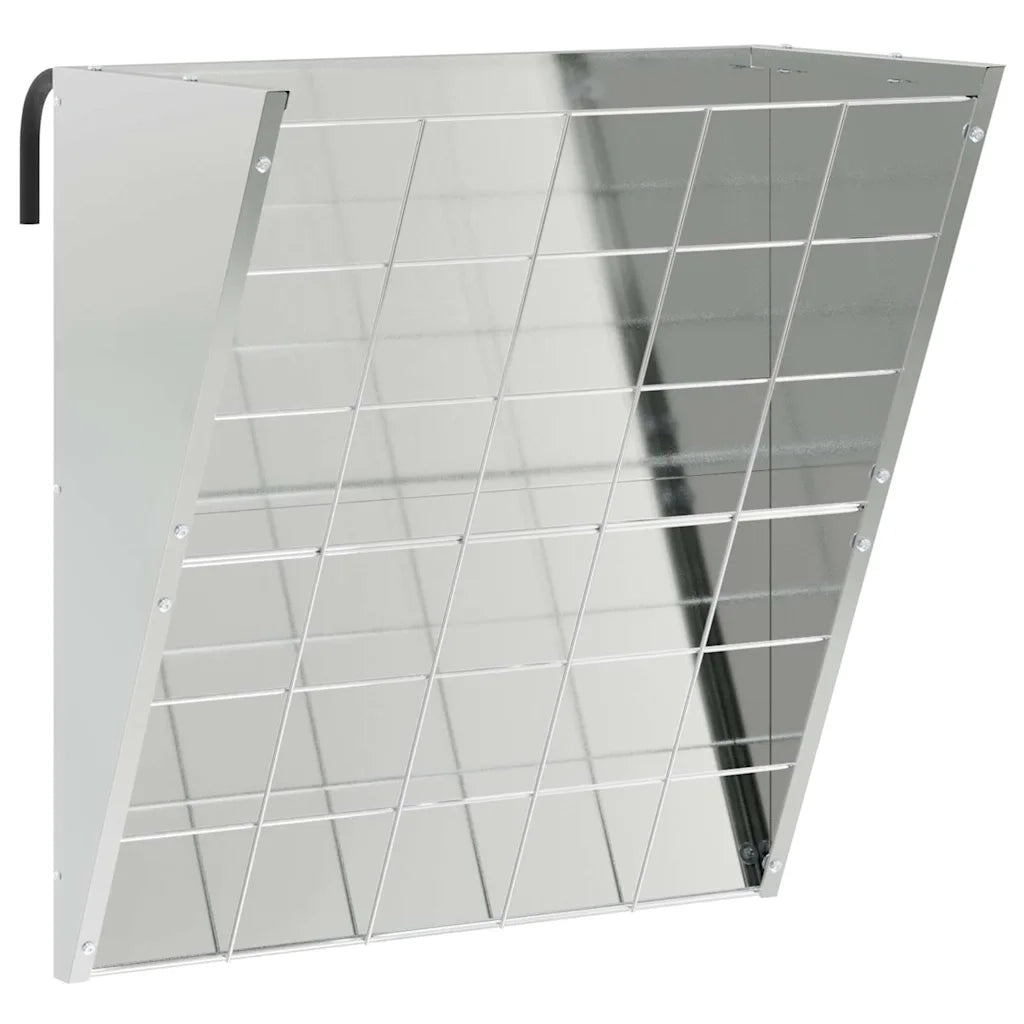 Mangiatore Appeso per Fieno Argento 61 x 33 x 66 cm CFW3042417
