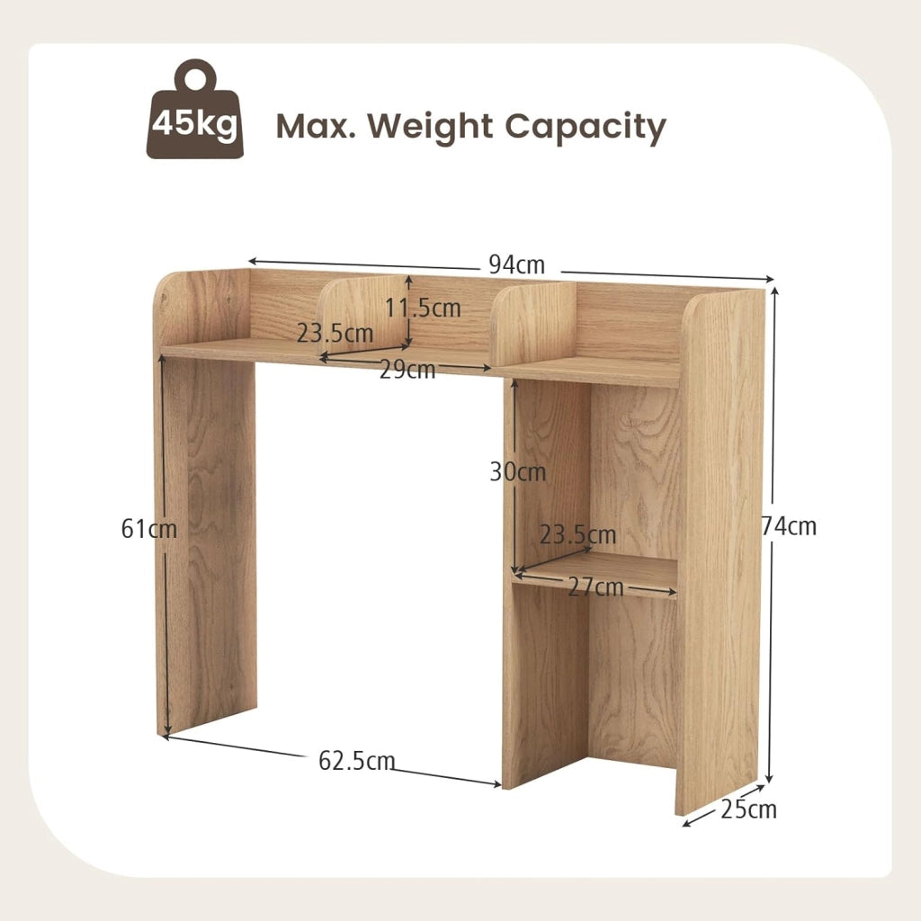 Scaffale con 5 Cassetti in Stile Moderno,Libreria Facile da Montare, 94x25x74 cm, 3 Colori