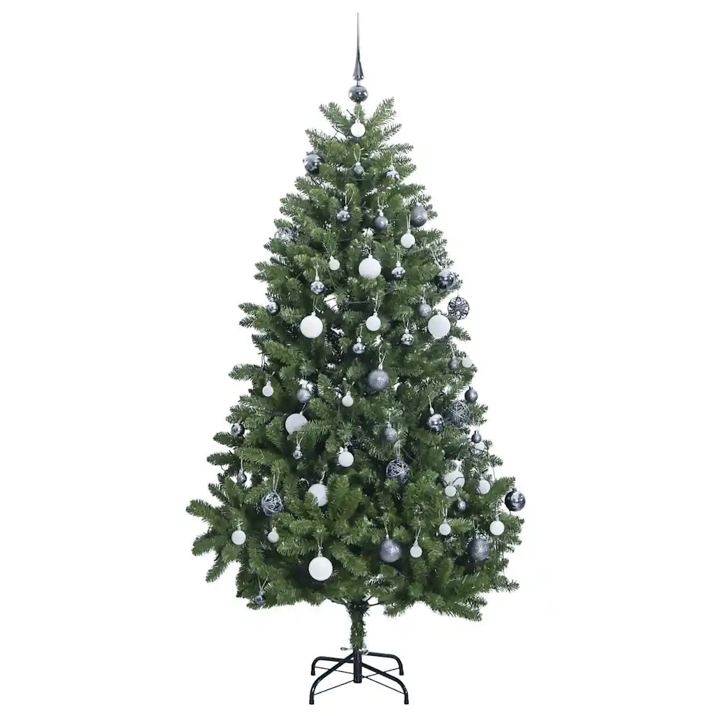 Albero Natale Incernierato con 300 LED e Palline 300 cm 3210168