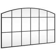 Specchio da Parete | Specchio decorativo Nero 100x60 cm Arco in Ferro