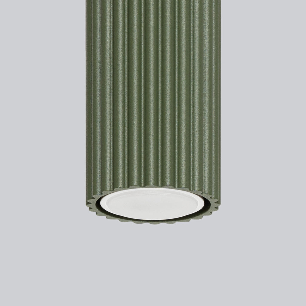 Lampada da soffitto KARBON 20 verde oliva