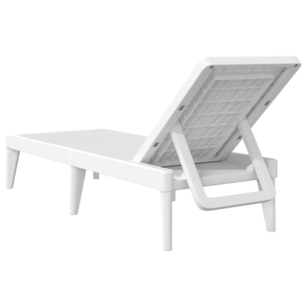 Lettino Bianco 186x60x29 cm in PP 364220