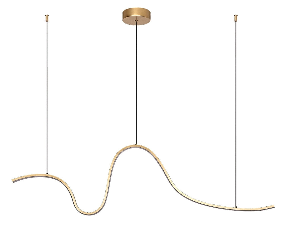 Lampada sospesa LED a onda Cobria 20W oro Rabalux