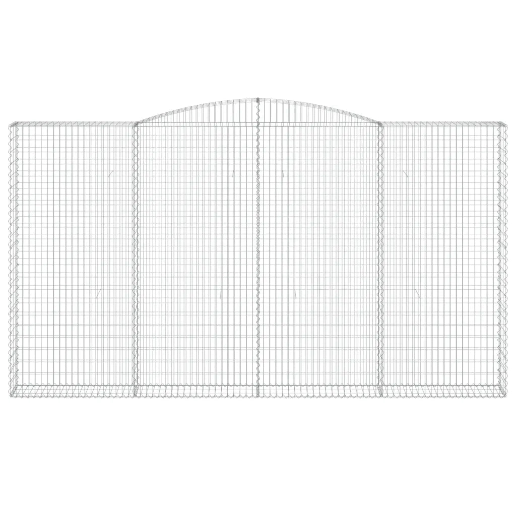 Cesti Gabbioni ad Arco 7 pz 400x30x220/240 cm Ferro Zincato 3146949