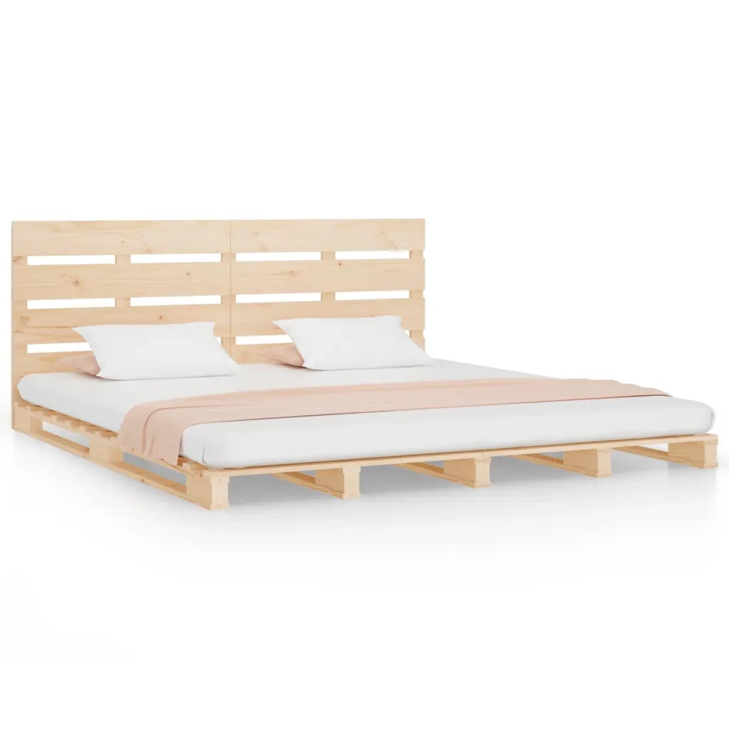 Giroletto senza Materasso-Struttura Letto 135x190 cm in Legno Massello di Pino 751967